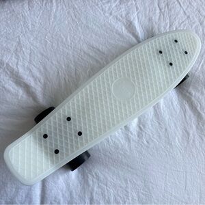Vans Glow In The Dark White Skateboard Penny board  with Black Wheels